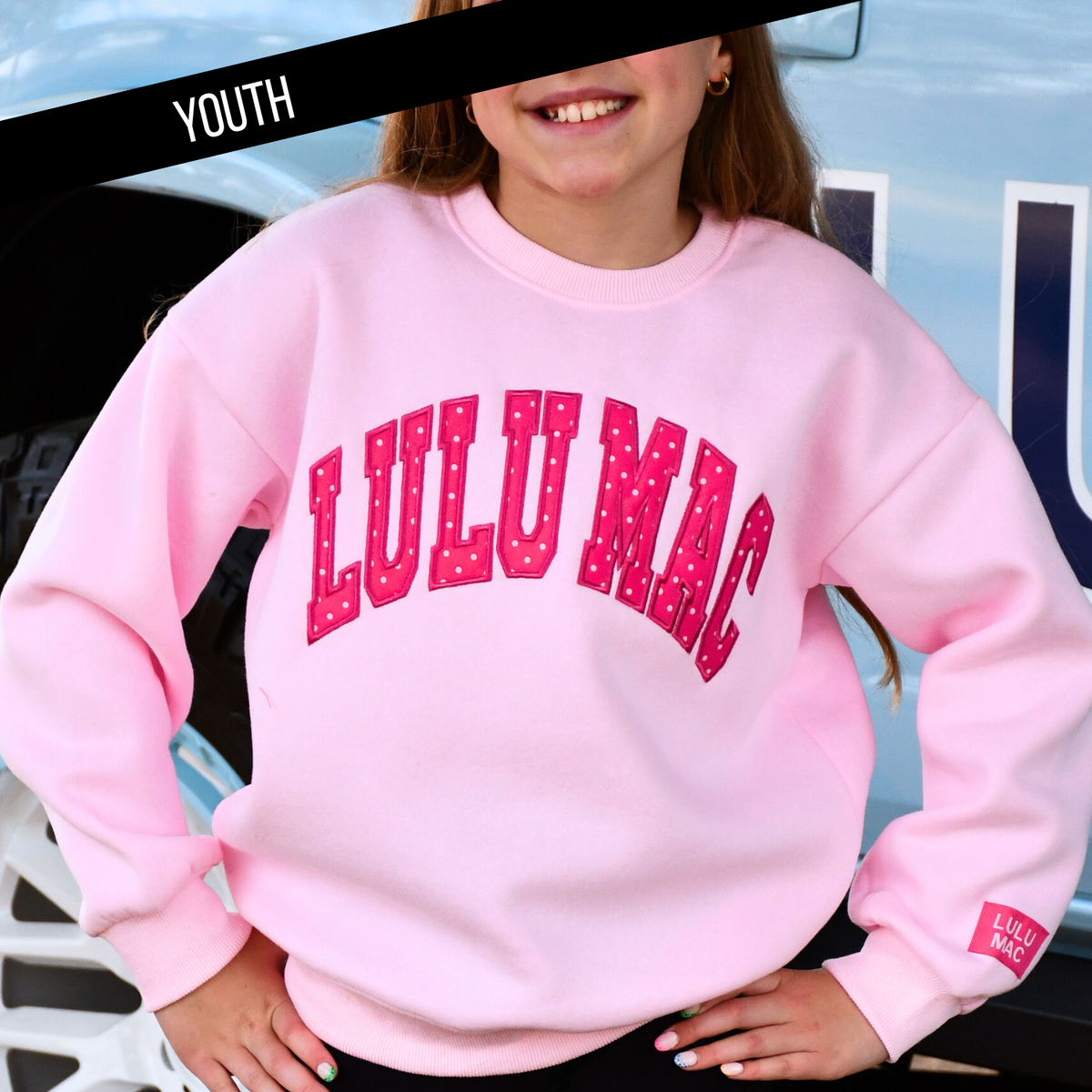 Kids Lulu Mac Polka Dot Sweatshirt