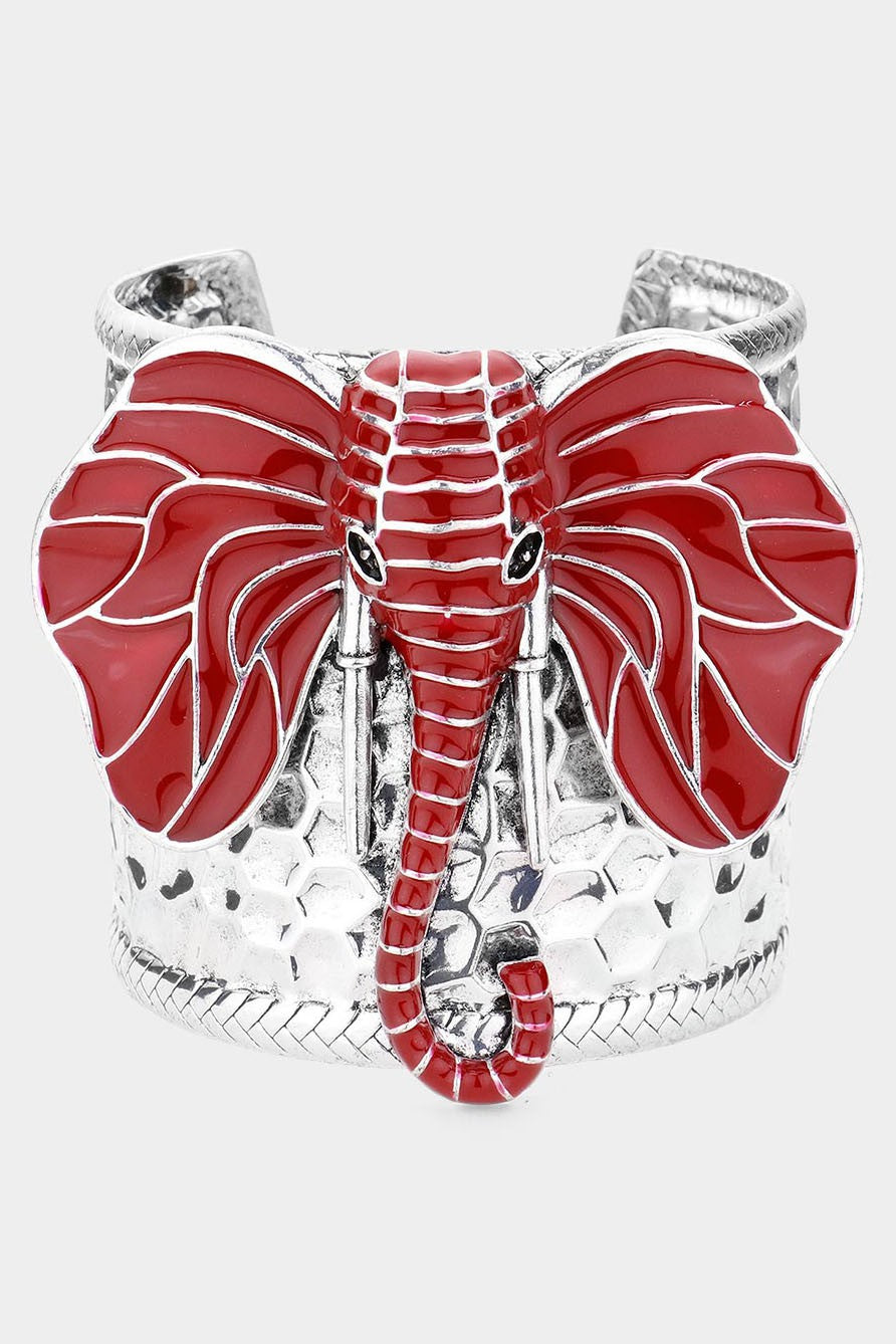 Elephant Metal Cuff Bracelet - Debs on 5th