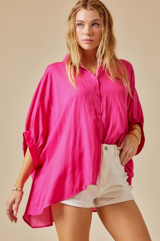 Simple Elegance Oversized Top - Debs on 5th