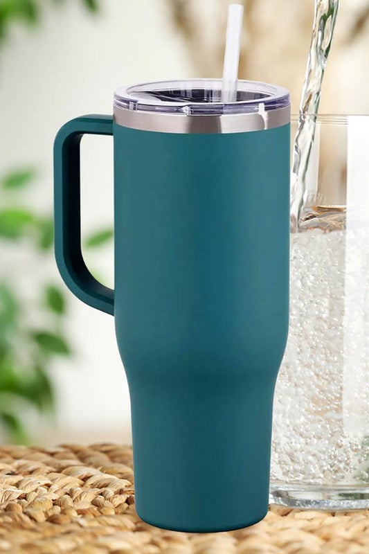 Stainless Steel Tumbler with Handle - Debs on 5th