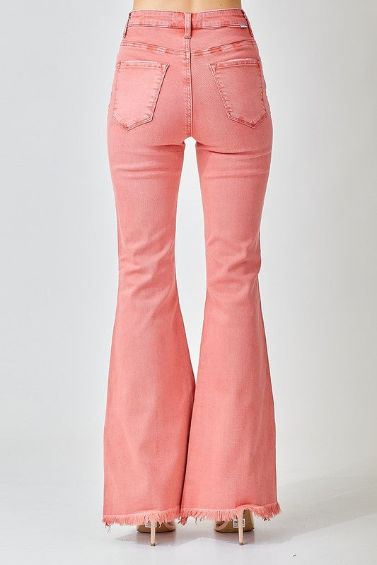 High Rise Side Slit Flare Pants - Debs on 5th