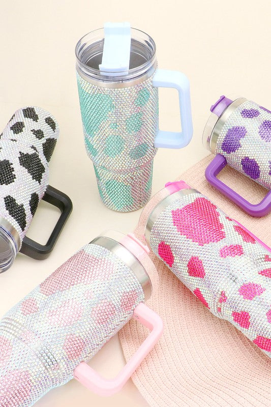 40oz Stainless Steel Animal Tumbler with Handle - Debs on 5th