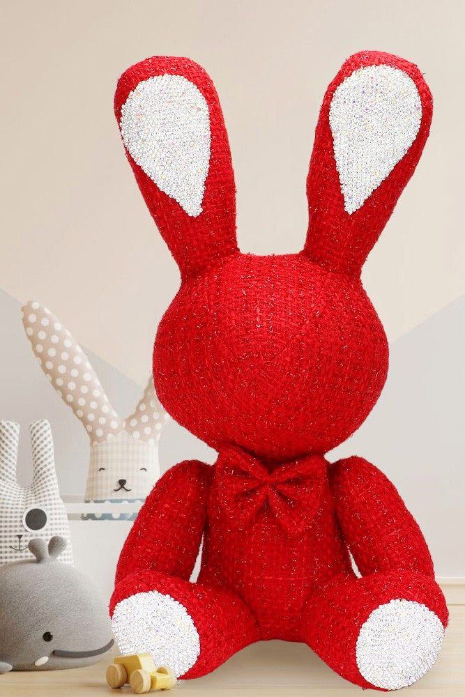 Bling Tweed Rabbit Plush Doll
