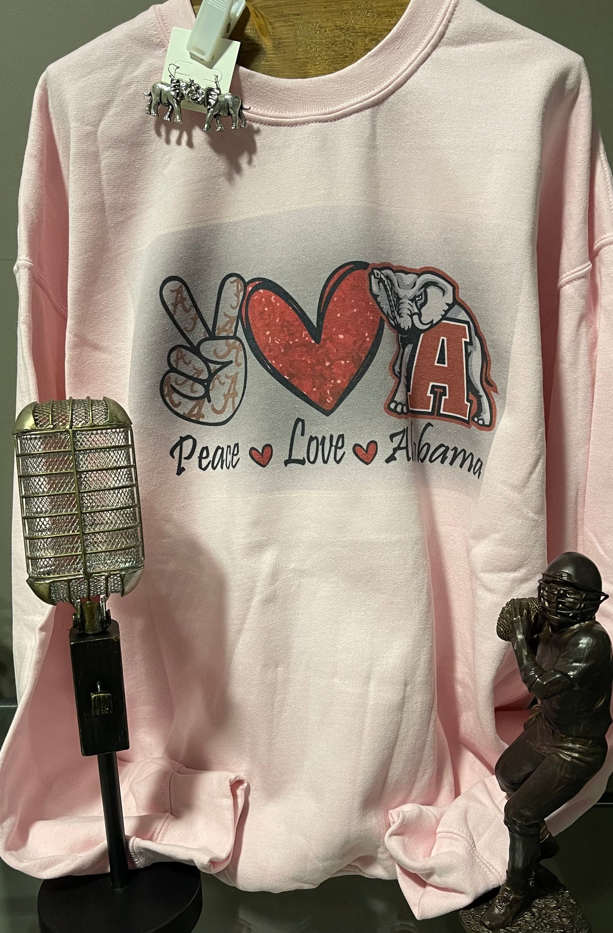 Peace, Love, Alabama Crewneck Sweatshirt - Debs on 5th