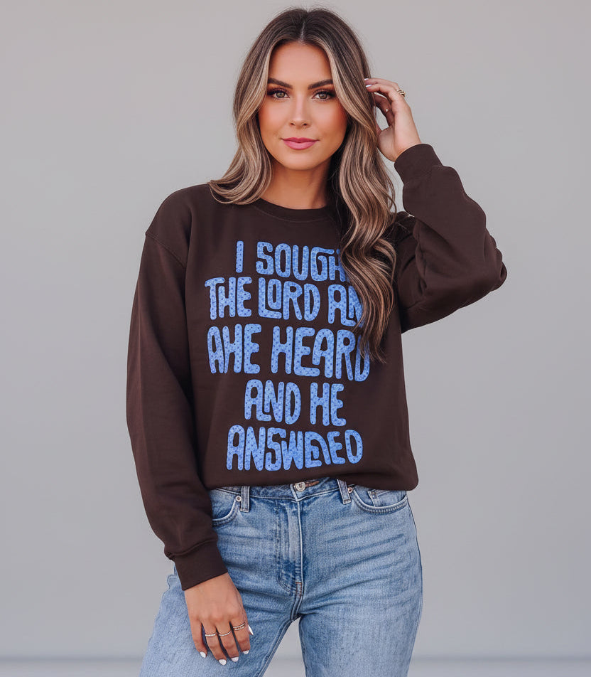 Polka Dot Slogan Crewneck Top