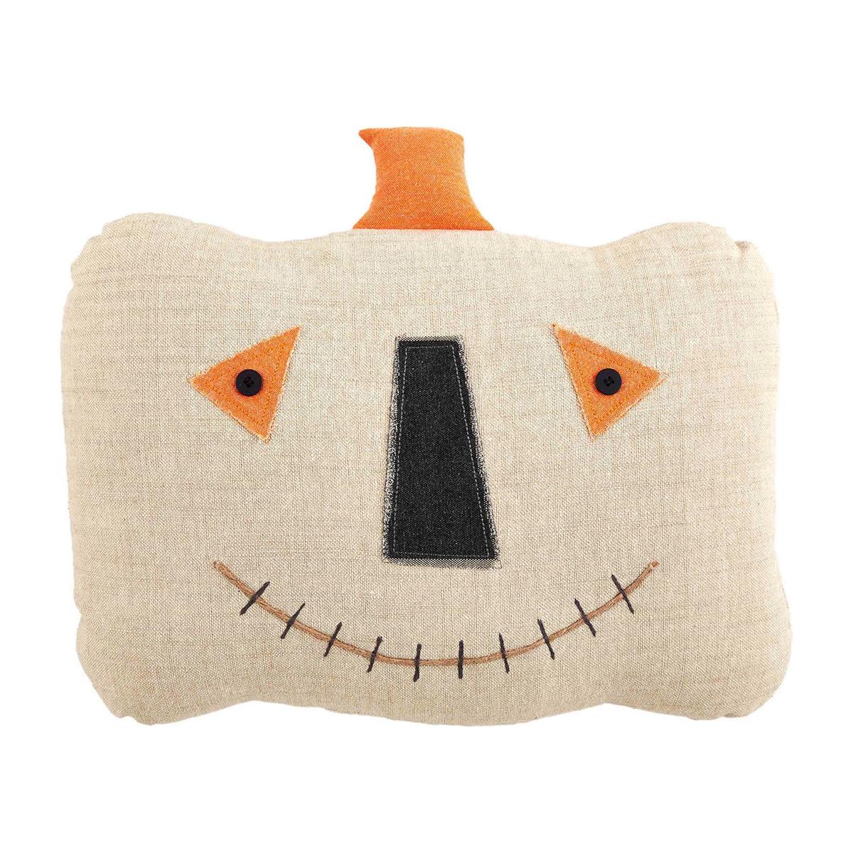 Button Jack-O-Lantern Pillows - Debs on 5th