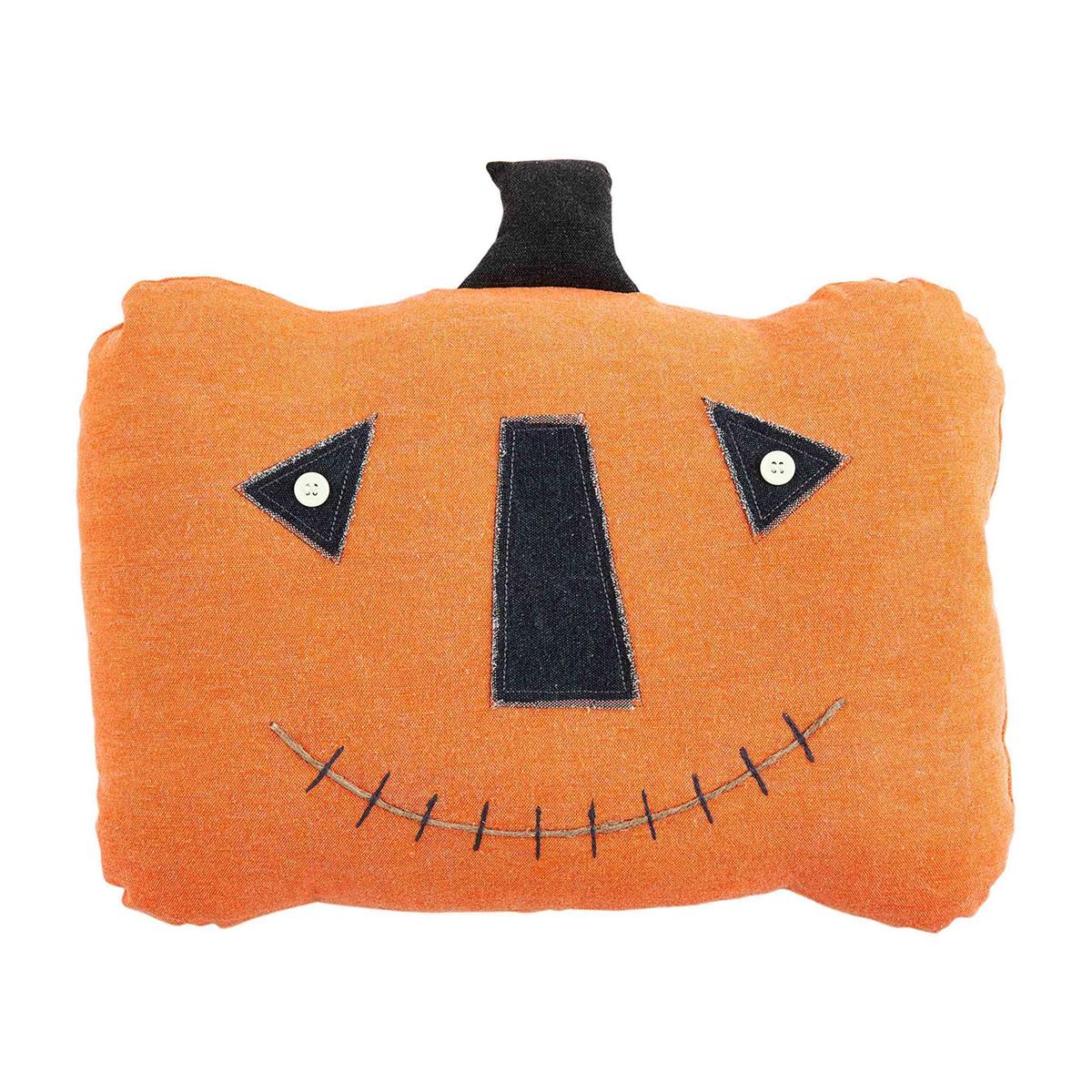 Button Jack-O-Lantern Pillows - Debs on 5th