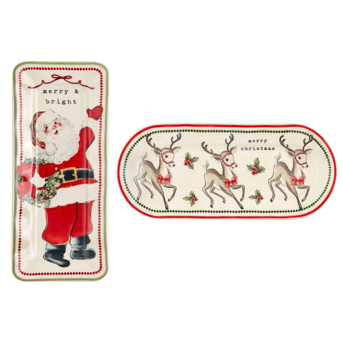 Vintage Christmas Everything Plates - Debs on 5th