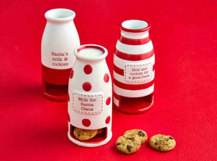 Santa Ceramic Milk and Cookies Jug - Debs on 5th
