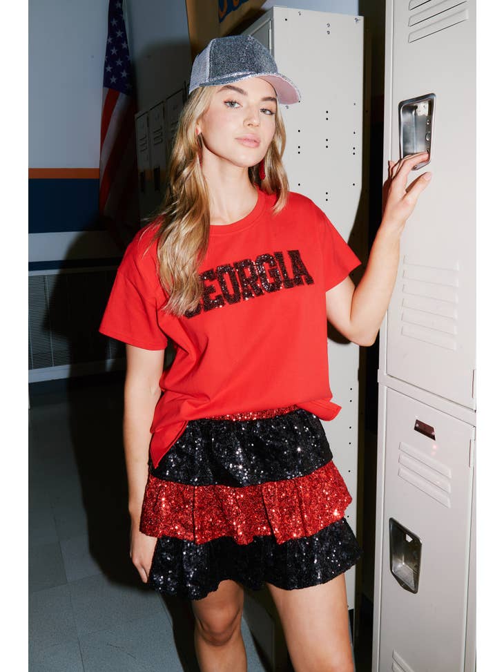 Sequin Game Day Skirt - Debs on 5th