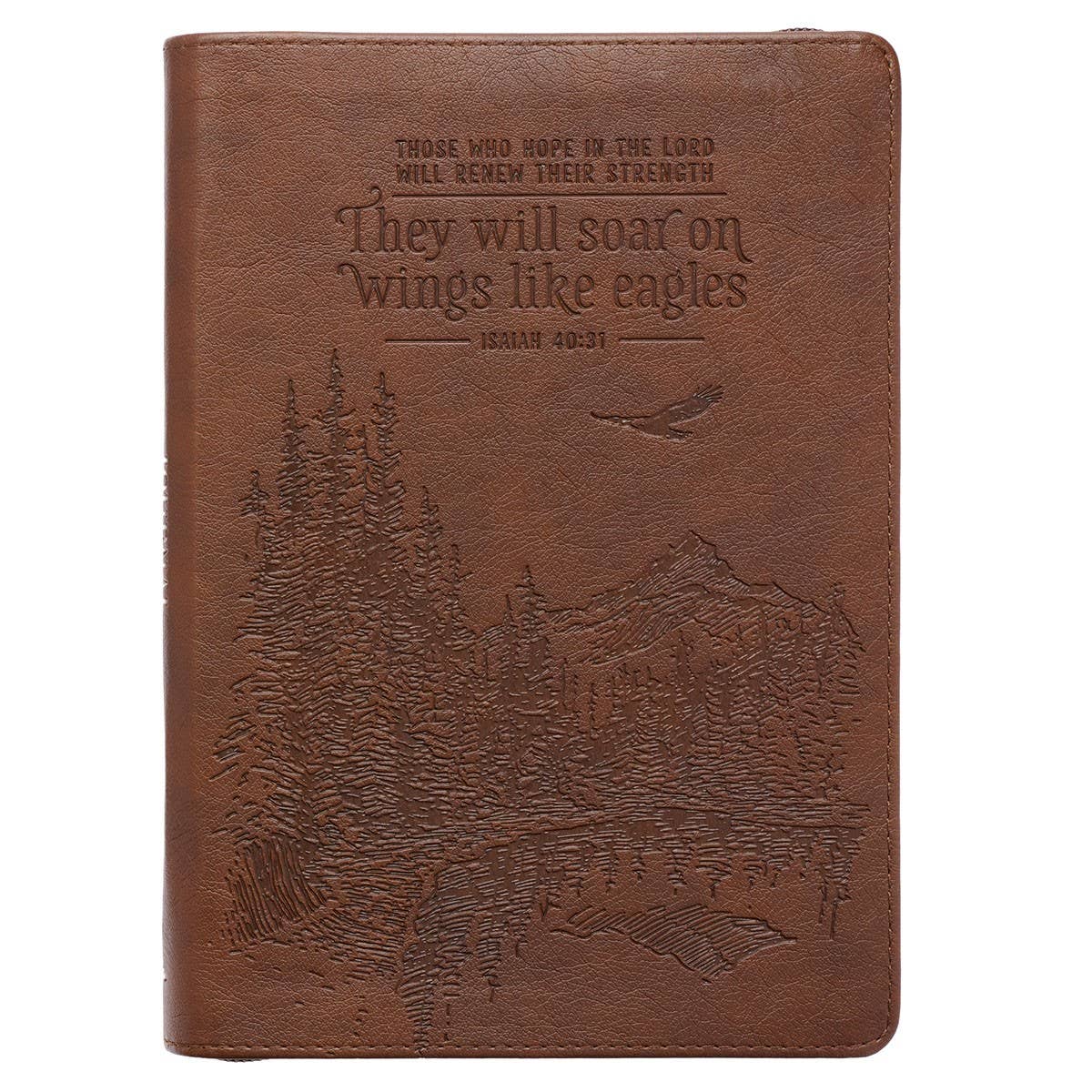 Journal Classic Zip Brown They Will Soar Isa. 40:31