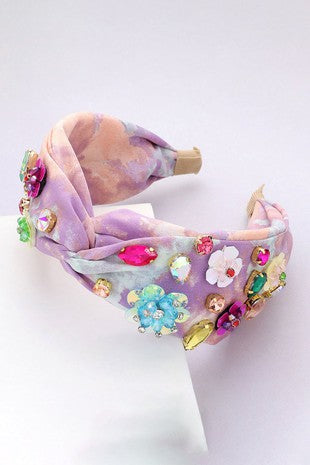 Multi Bead Flower Twisted Tie Dye - Debs on 5th