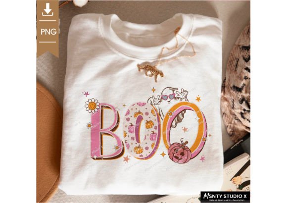 Boo Graphic Long Sleeve T Shirt - Debs on 5th
