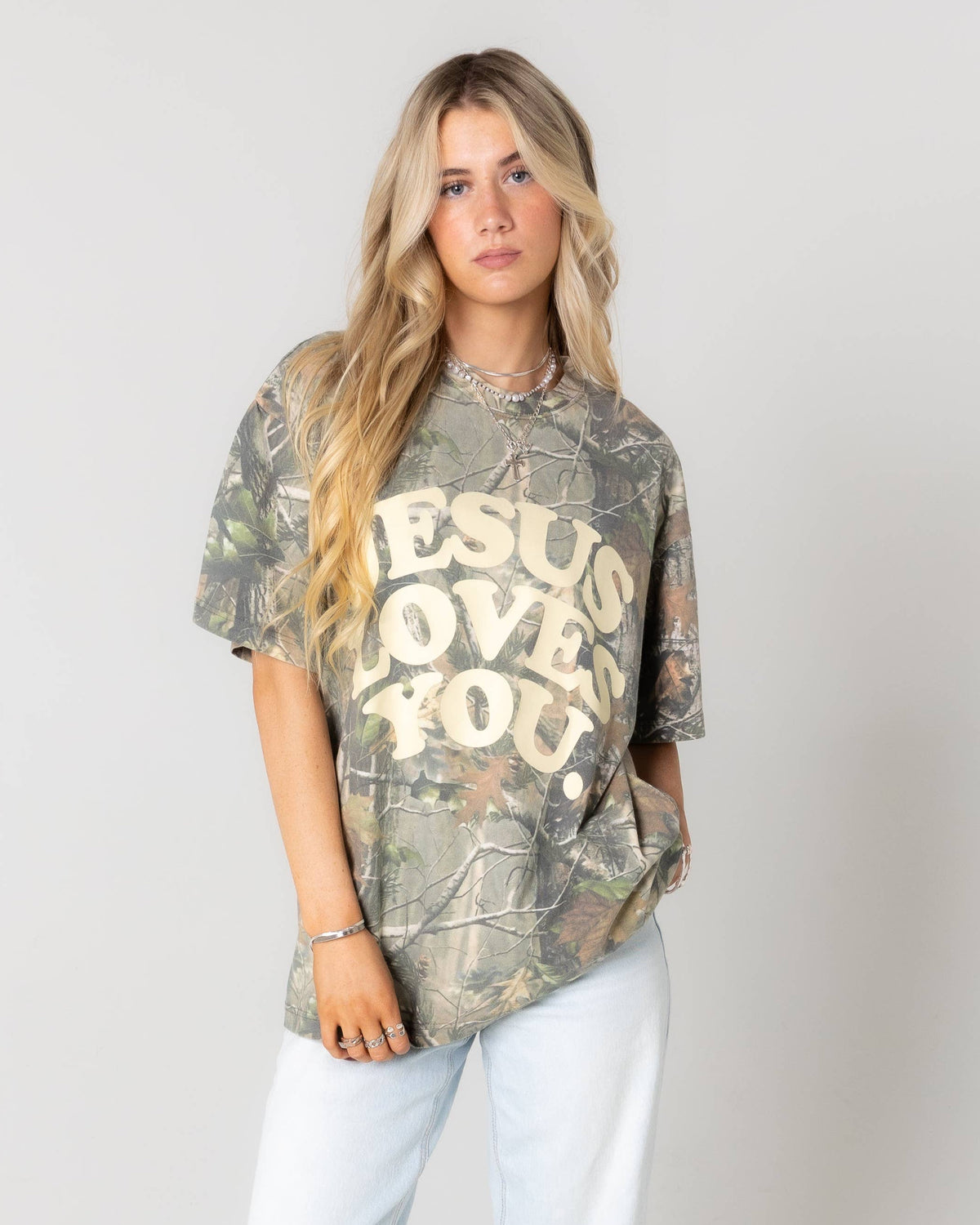 Jesus Loves You Camo Tee