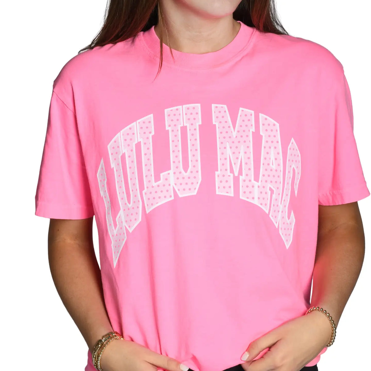 Lulu Mac Polka Dot Neon Tee