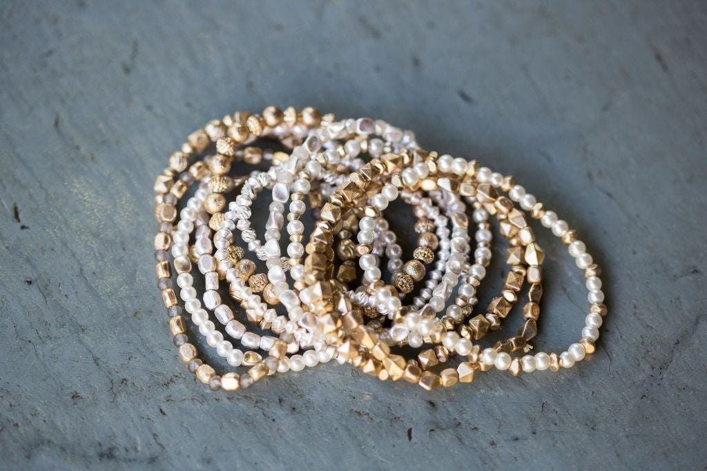 Delicate Gold & Coordinating Beads - Debs on 5th