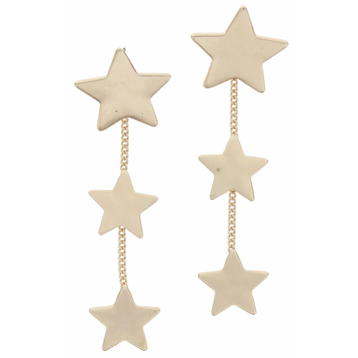 Gold Star with Chain and More Stars Earring - Debs on 5th