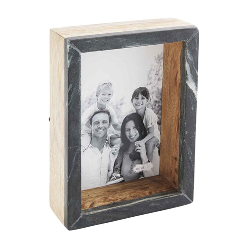Mango Wood & Marble Shadow Box - Debs on 5th