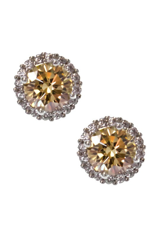 Cubic Zirconia Stud Earrings - Debs on 5th
