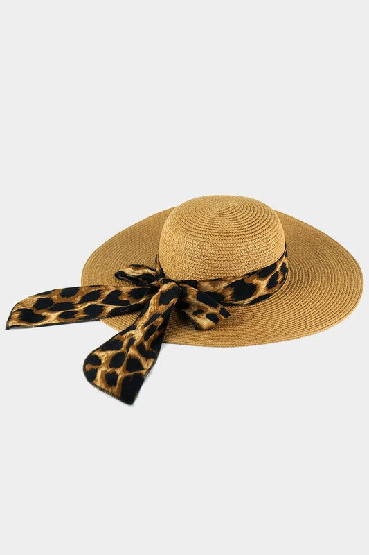 Leopard Summer Sun Hat - Debs on 5th