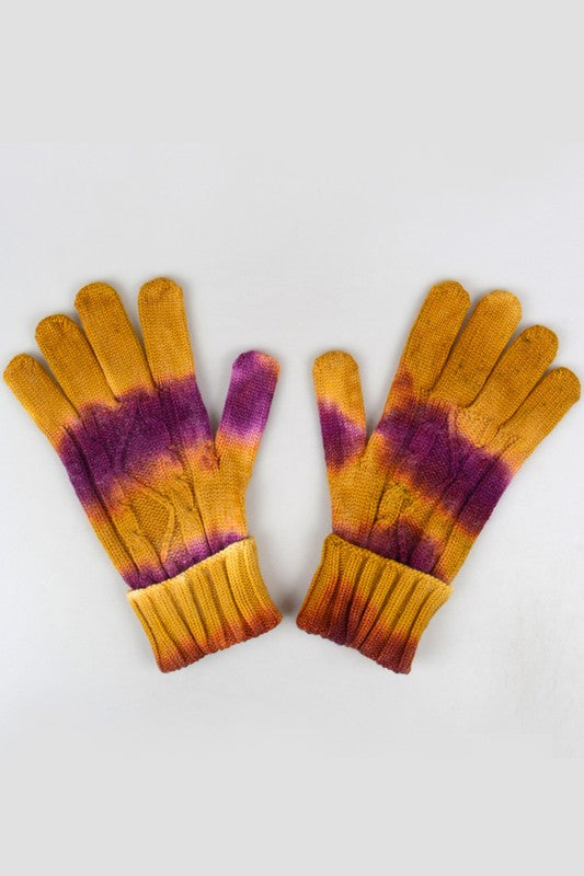Tie Dye Print Gloves - Debs on 5th