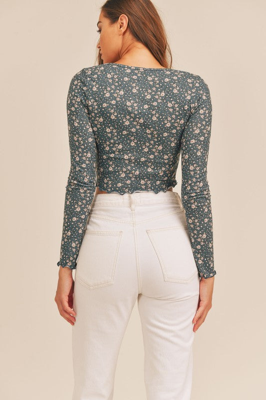 Flower Power Long Sleeve Top - Debs on 5th