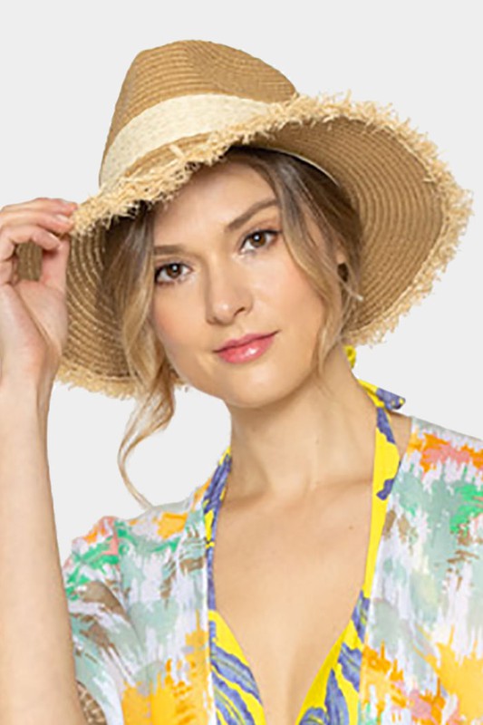 Braided Band Straw Panama Hat - Debs on 5th