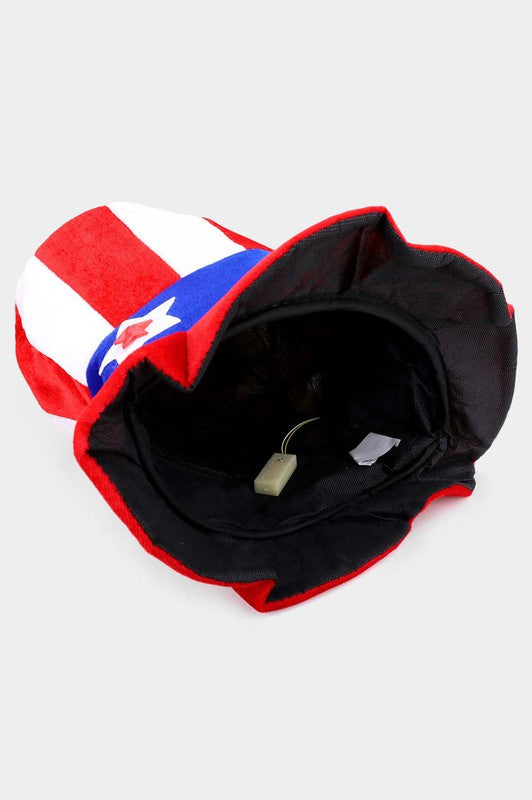 LED Light Up American USA Flag Uncle Sam Hat - Debs on 5th