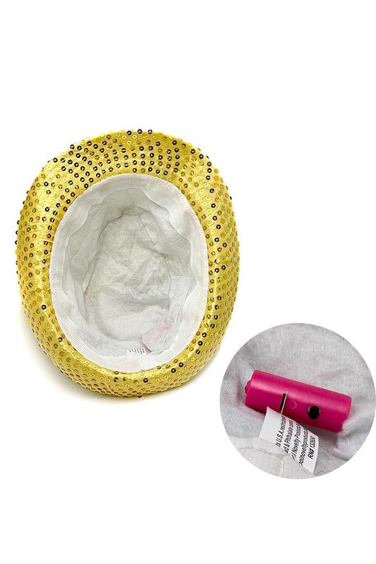 HAPPY NEW YEAR LED Light Up Panama Hat - Debs on 5th