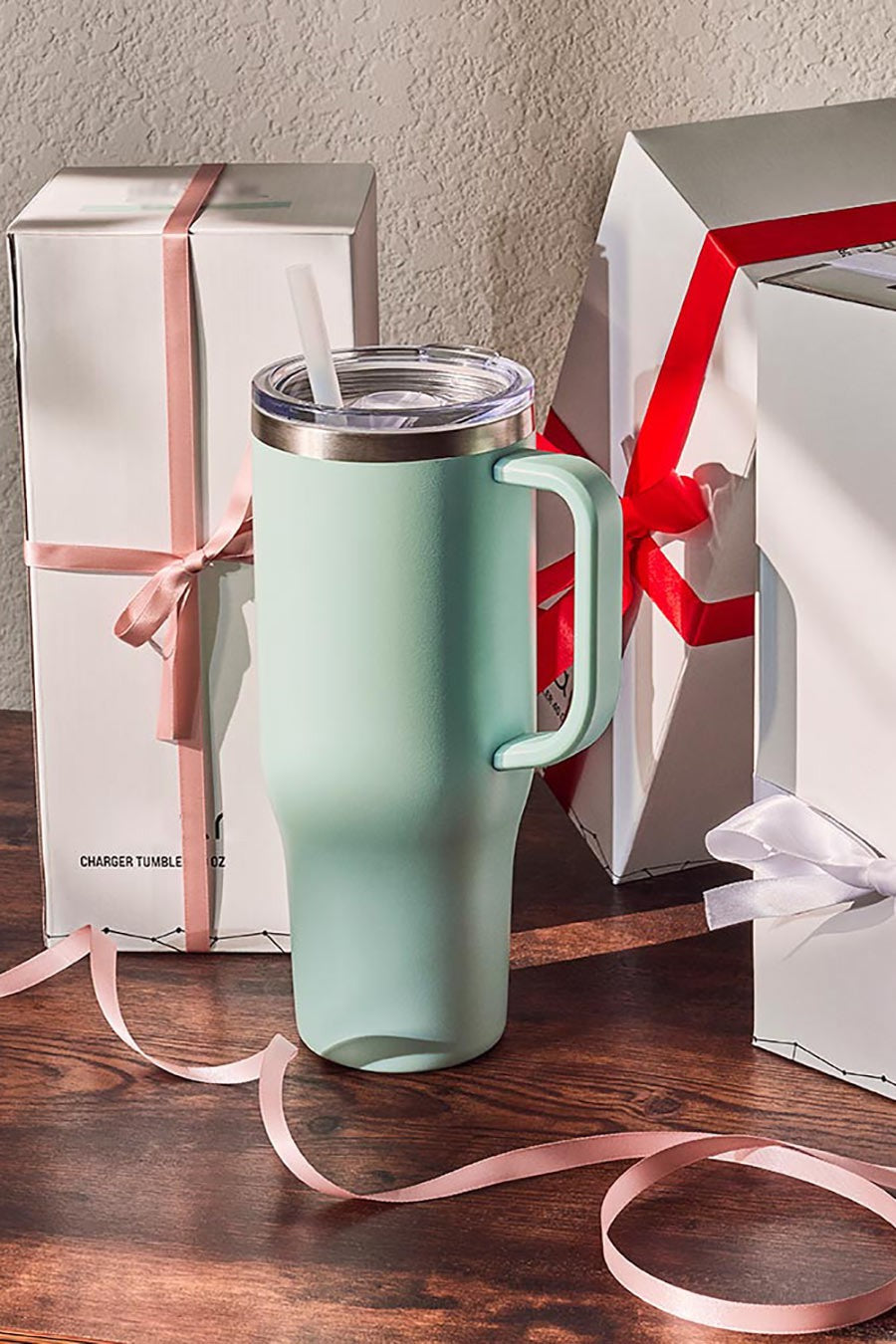 Stainless Steel Tumbler with Handle - Debs on 5th