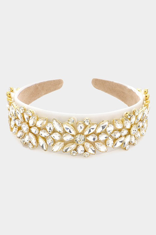 Multi Stone Cluster Headband - Debs on 5th