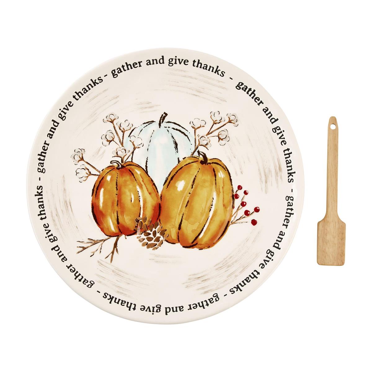 Pumpkin Cookie Plate Set - Debs on 5th