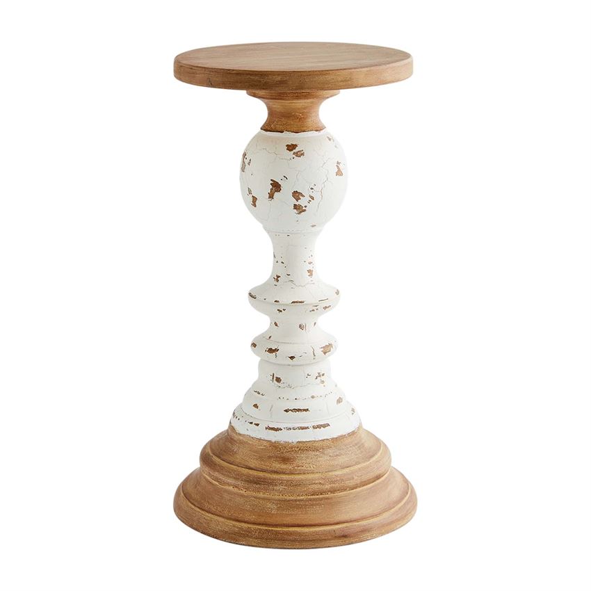 Two-Tone Rustic Candlestick - Debs on 5th