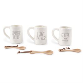 Bistro Coffee Mugs w/Spoon - Debs on 5th