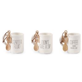 Bistro Coffee Mugs w/Spoon - Debs on 5th