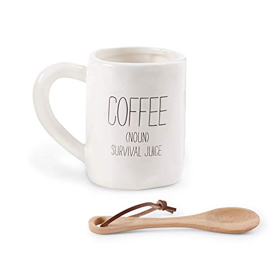 Bistro Coffee Mugs w/Spoon - Debs on 5th