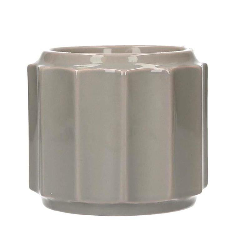 Grey Banded Fragrance Warmer - Debs on 5th