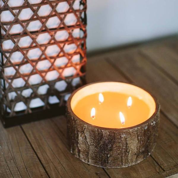 Afternoon Retreat Faux Bark Finish Candle - Debs on 5th