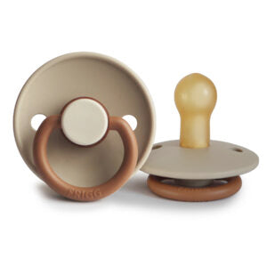 FRIGG Classic Natural Rubber Pacifier Size 0/6 Months - Debs on 5th