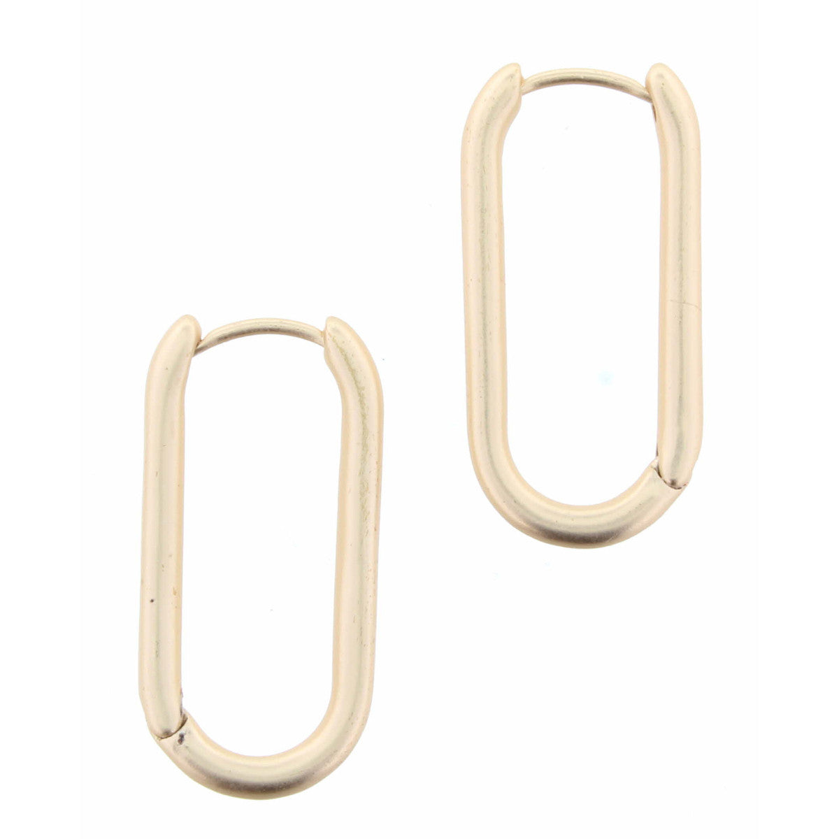 Gold Modern Oval Earring - Debs on 5th