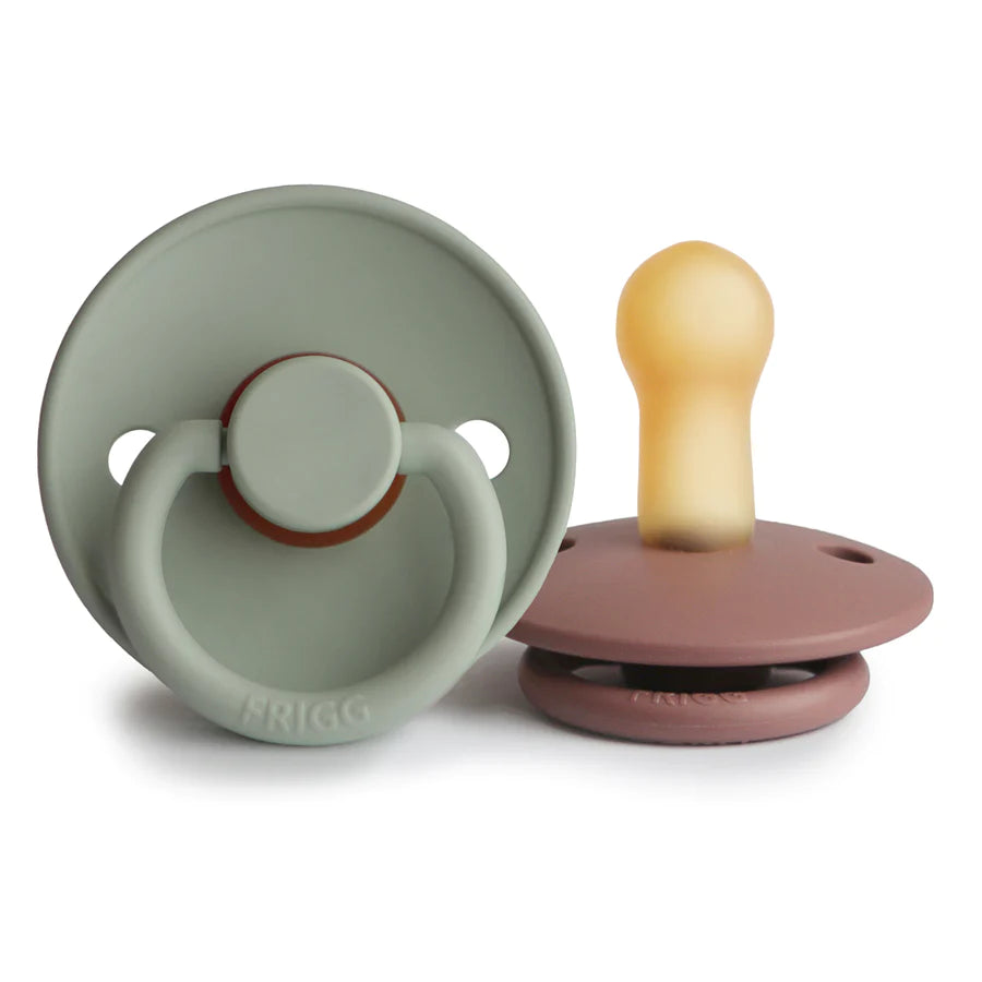 FRIGG Classic Natural Rubber Pacifier Size 0/6 Months - Debs on 5th