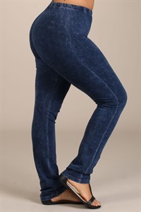 Plus Mineral Wash Leggings - Debs on 5th