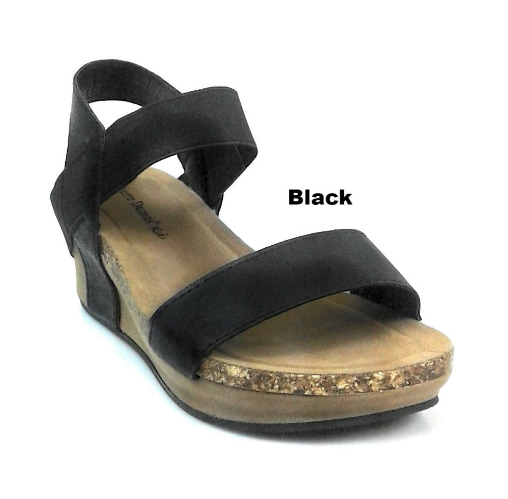 Chantal 2 Low Wedge slingback Sandal - Debs on 5th