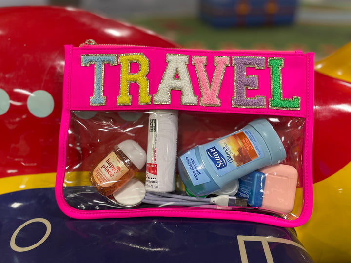 Customized Lettered Clear Pouch - Debs on 5th