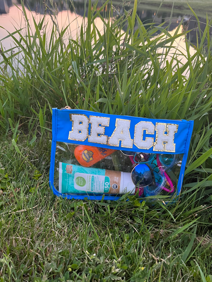 Customized Lettered Clear Pouch - Debs on 5th