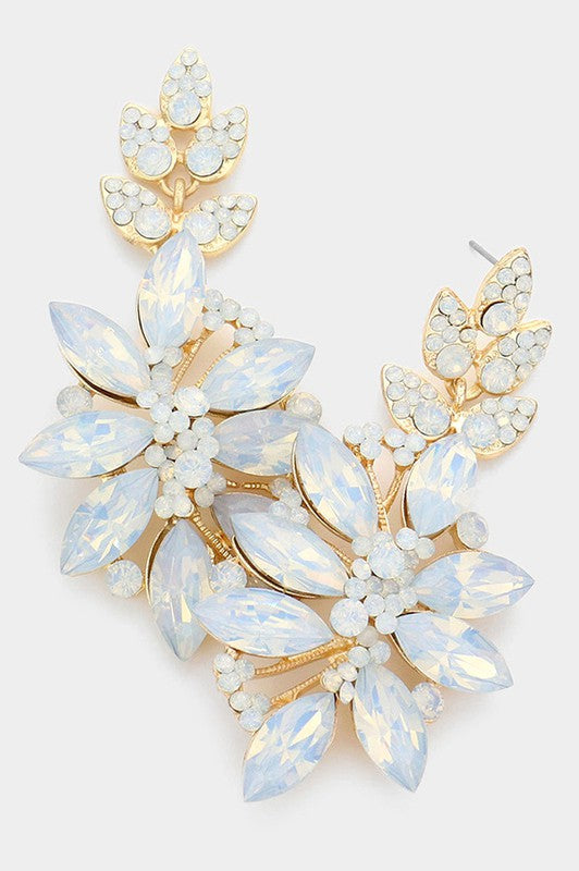 Glass Petal Evening Earrings - Debs on 5th