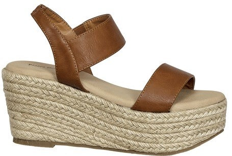 Espadrille Inspired Wedge Sandal - Debs on 5th